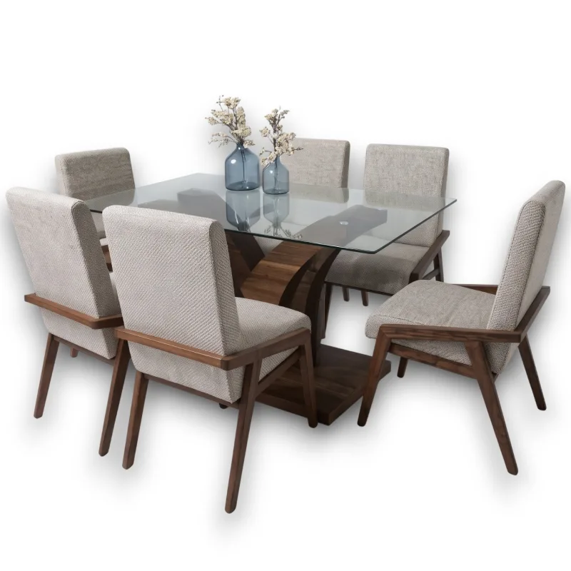 Comedor dubai de vidrio