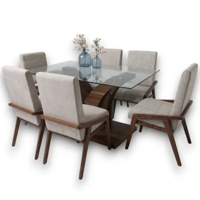 Comedor dubai de vidrio