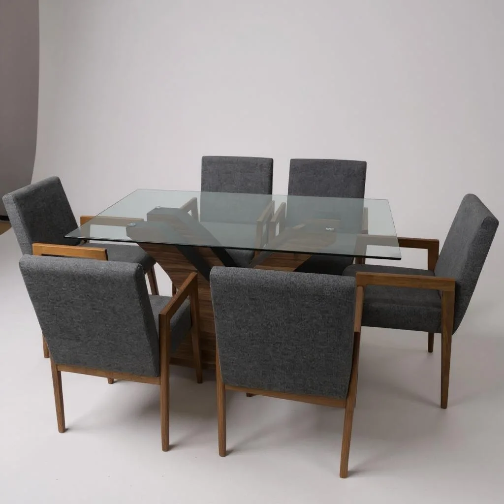 Comedor dubai de vidrio