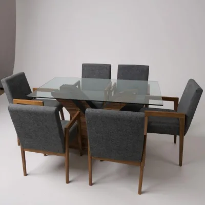 Comedor dubai de vidrio