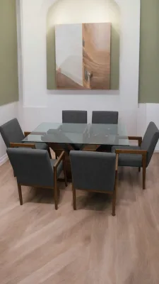 Comedor dubai de vidrio